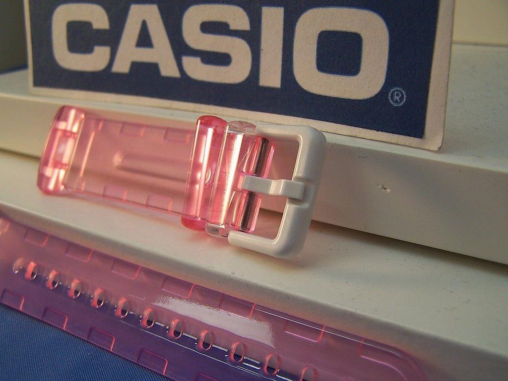 Casio Watchband BG-169 -4. Baby-G. Clear Pink Resin Strap.Watchband