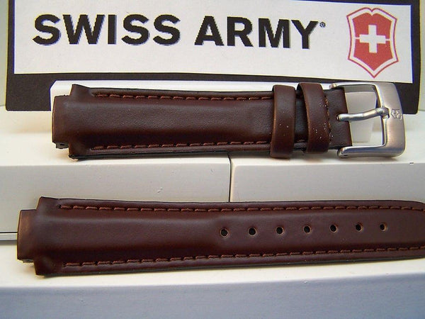 Swiss Army Watchband Excursion Ladies Brown Leather.Strap / Band Only No Pins