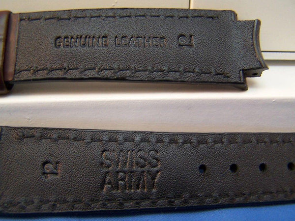 Swiss Army Watchband Excursion Ladies Brown Leather.Strap / Band Only No Pins