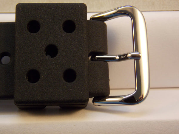 Seiko WatchBand SKX173 Divers 22mm Resin Strap. Diver watchband.Two-Piece Strap.