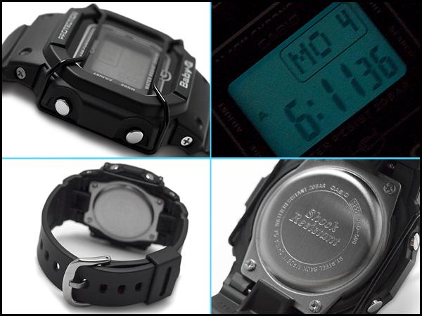 Casio Watchband BGD-500, BGD-501 Black Resin Two Piece Strap Baby-G