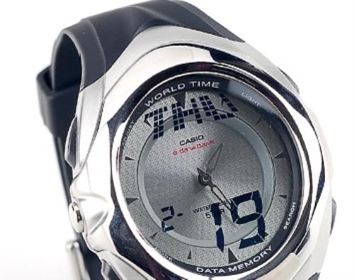 Casio watchband EDB-500 EDB-501 Black Resin  For E Data Bank.