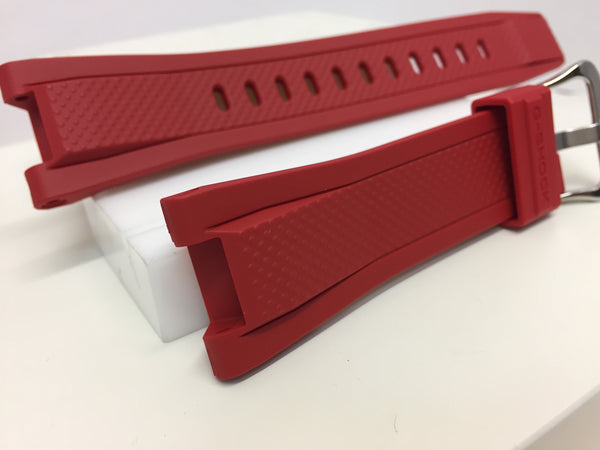 Casio Watchband Red GST-S300,GST-W300,GST-W310 Resin G-Shock Band # 898 GA12