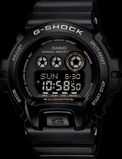 Casio Original Watchband GD-X6900 -1 Shiny Black Original Strap/Band