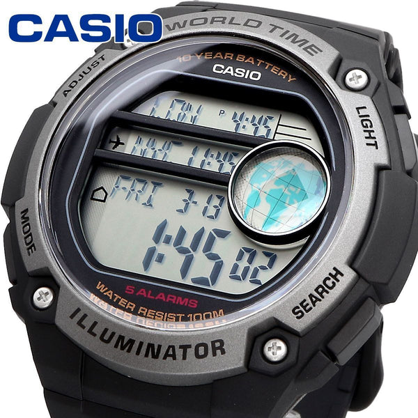 Casio Original Watchband For Model AE-3000 and CPA-100 black Resin Strap. Band