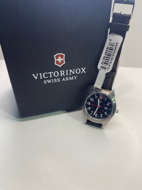 Swiss Army Victorinox Garrison 241084 NIB. Mid Size 34mm Steel Case. Swiss Made.