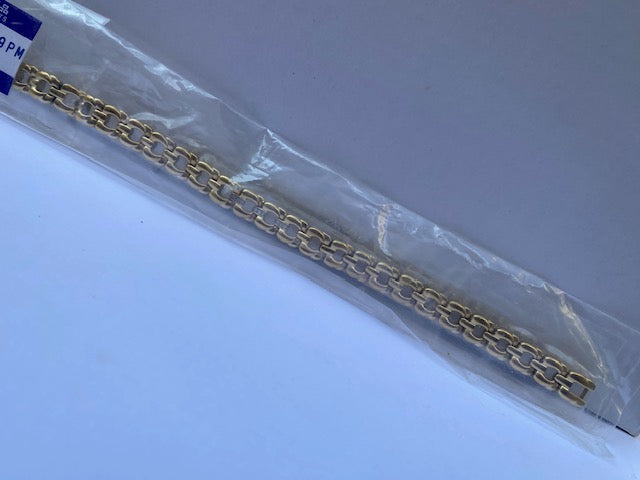 Ladies Bracelet Polished Gold Tone w/faux Diamond Inlay by Citizen.