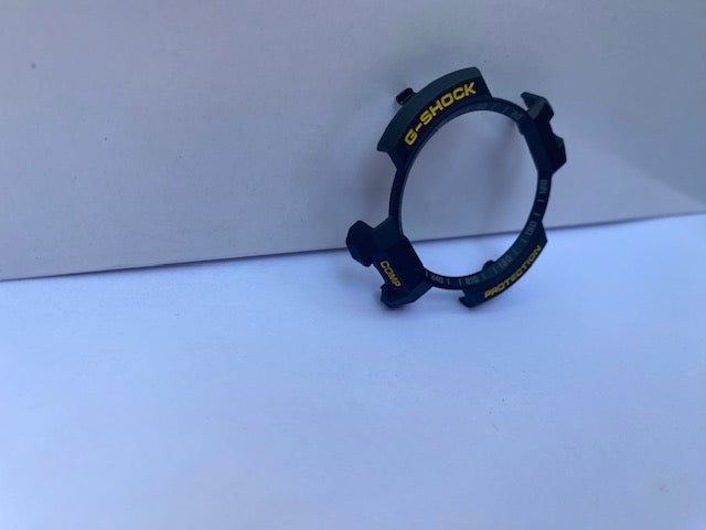 Casio Watch Parts GA-1000 -8A-9B Bezel Black Yellow Letters.Original Casio Parts