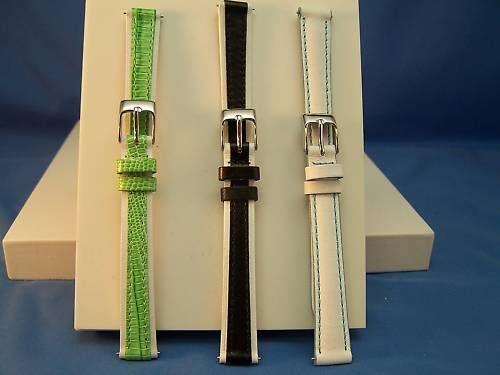 Three ladies 12mm Watchband Leathr 2-Color Fingernail Pins