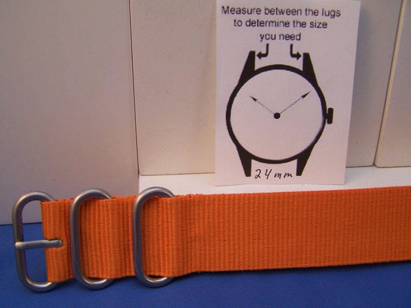 Best 1 Piece LoopThru Nylon  w/SteelHdwr 24mm Orng