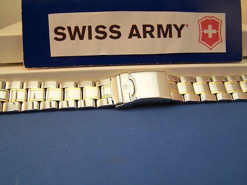 Swiss Army watchband 1884 Bracelet 2 Tone w/pins