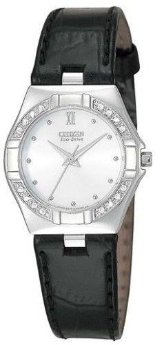 Citizen watchband EP5200 EcoDrive Diamond Collection Black . Watchband