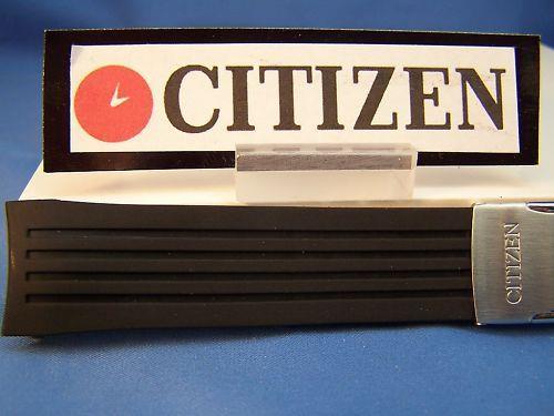 Citizen watchband JY0000. Original Skyhawk Black Resin  Steel Buckle