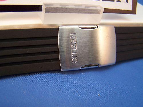 Citizen watchband JY0000. Original Skyhawk Black Resin  Steel Buckle