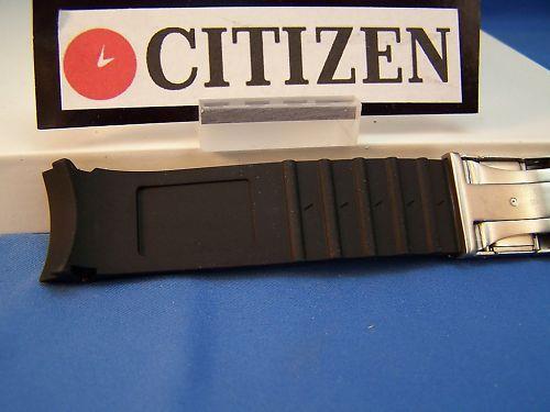 Citizen watchband JY0000. Original Skyhawk Black Resin  Steel Buckle