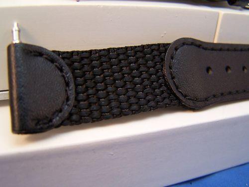 Swiss Army watchband Original 2000 ladies nylon/leather black