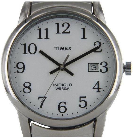 Timex watchband Easy Reader Silver Tone Stretch Band for 18mm Wide  EZ Reader