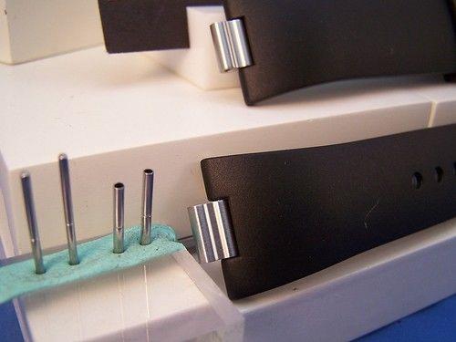 Swiss Army Watch Band Summit Analog Black Rubber Mens w/Pins.