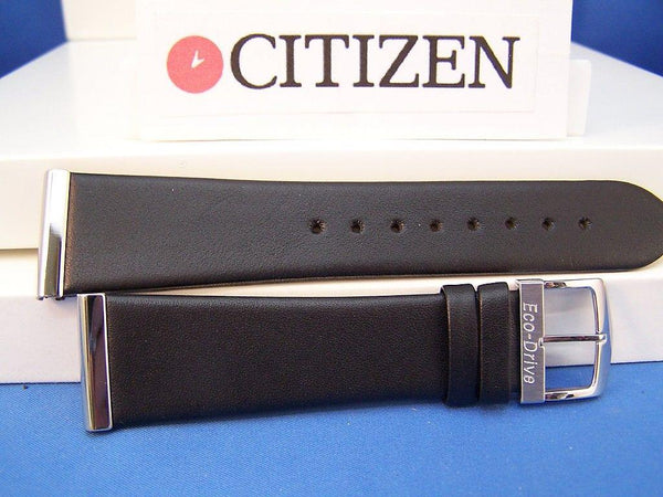 Citizen watchband Eco-Drive Mod# BL6005-01E Black Leather back plt#B023-S011868