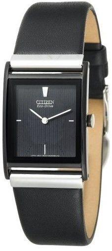 Citizen watchband Eco-Drive Mod# BL6005-01E Black Leather back plt#B023-S011868