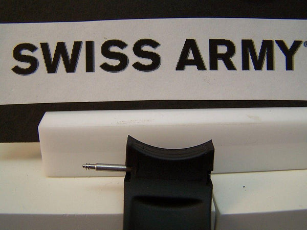 Swiss Army Watch Band Alliance Curved End Man's 20mm.Black Resin Strap.Watchband