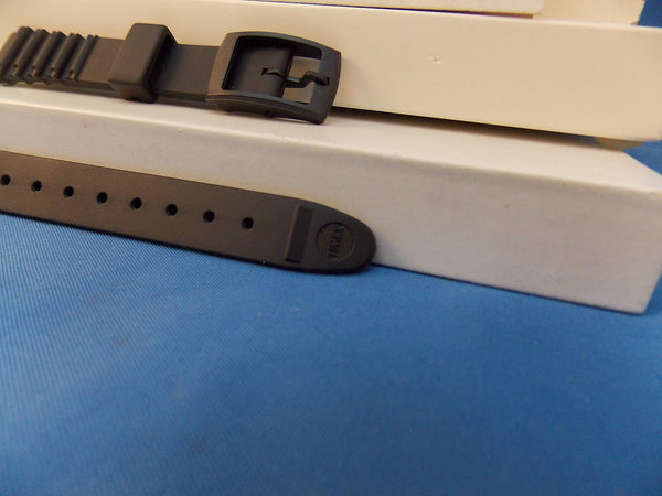 Timex watchband Black Max Ladies 12mm Wide Black Resin . 16mm at Shoulder