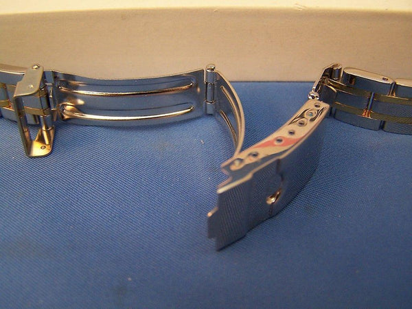 Swiss Army Watchband 20092 Officer Ladies 2 Tone Gld/Silv Polished 15mm Bracelet