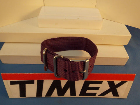 Timex watchband 1 Pc Loop Thru Purple 20mm   Steel Hardware