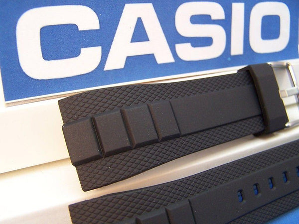 Casio watchband MTF-E001 & MTF-E002 Black Resin Original Watchband