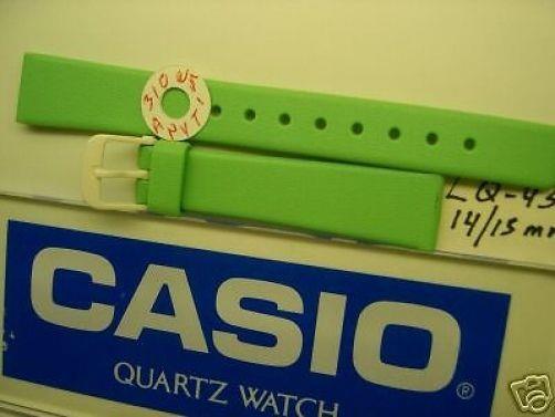 Casio Watchband LQ-43 14/15mm bright sea green strap