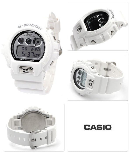 Casio Watch Parts DW-6900 MR-7 Bezel / Shell G-Shock White w/Gray Letters. Parts