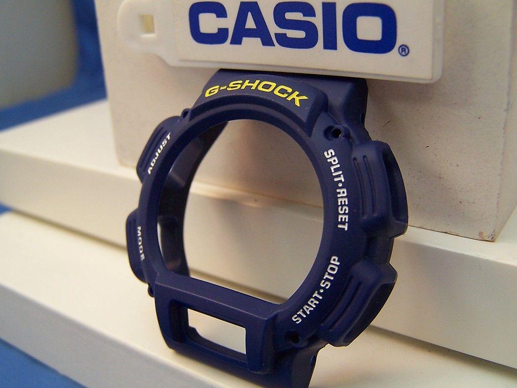 Casio Watch Parts DW 9052 2 blue Bezel Shell G Shock WristWatcher