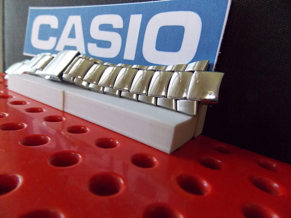 Casio watchband EFA-111 D Edifice Bracelet Siver Tone Stainless Steel w/ Pins