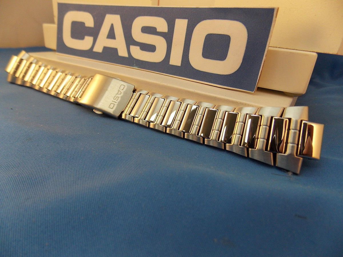 Casio watchband AMW-700 D Bracelet. Fishing Gear. All Steel Silver Color
