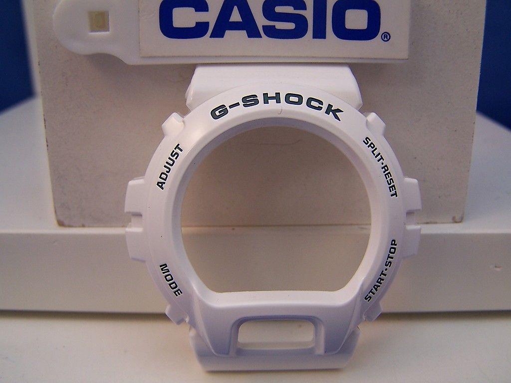 Casio Watch Parts DW-6900 R-7 Bezel / Shell. White W/ Dark Green G-Shock Letters
