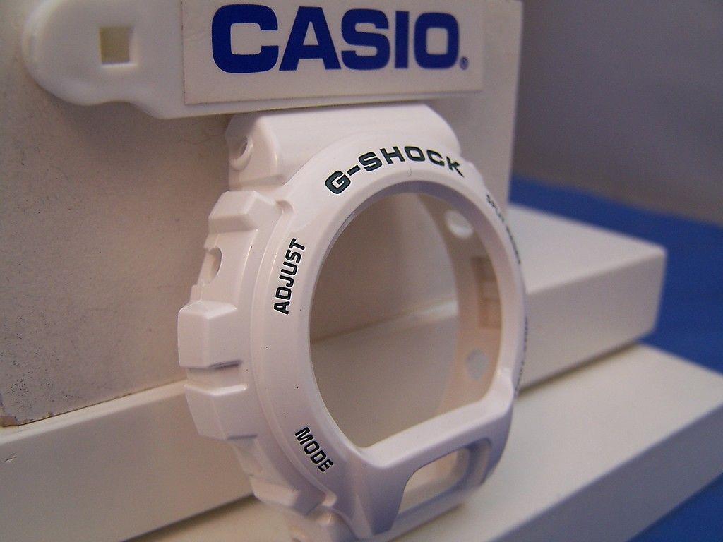 Casio Watch Parts DW-6900 R-7 Bezel / Shell. White W/ Dark Green G-Shock Letters
