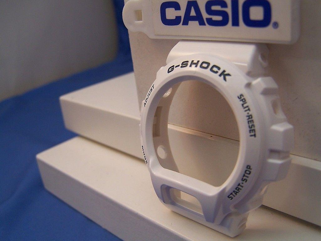 Casio Watch Parts DW-6900 R-7 Bezel / Shell. White W/ Dark Green G-Shock Letters