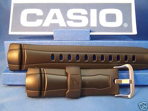 Casio Watchband G-7300 and G-7301 Black Resin
