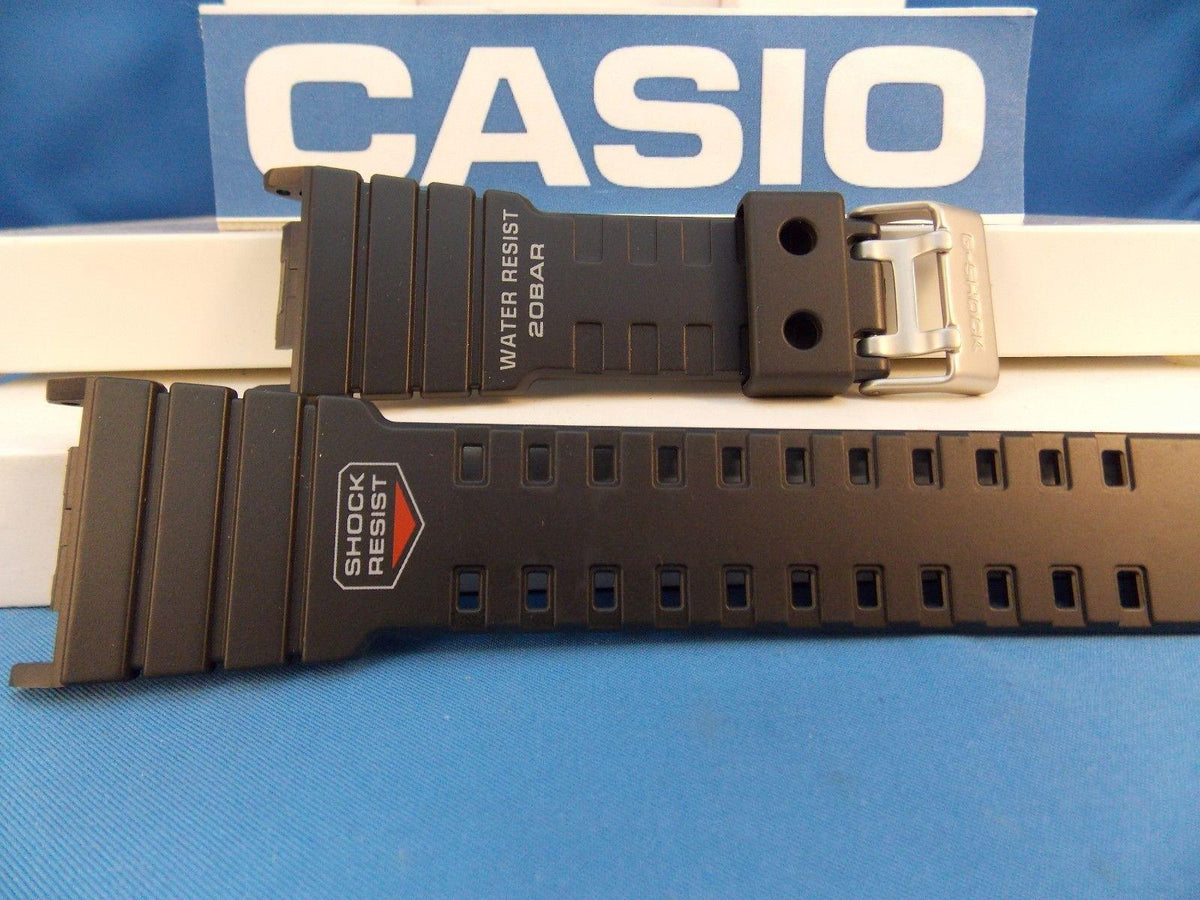 Casio Watchband G-5500 black Resin. G-Shock 20 Bar Water Resist Strap –  WristWatcher