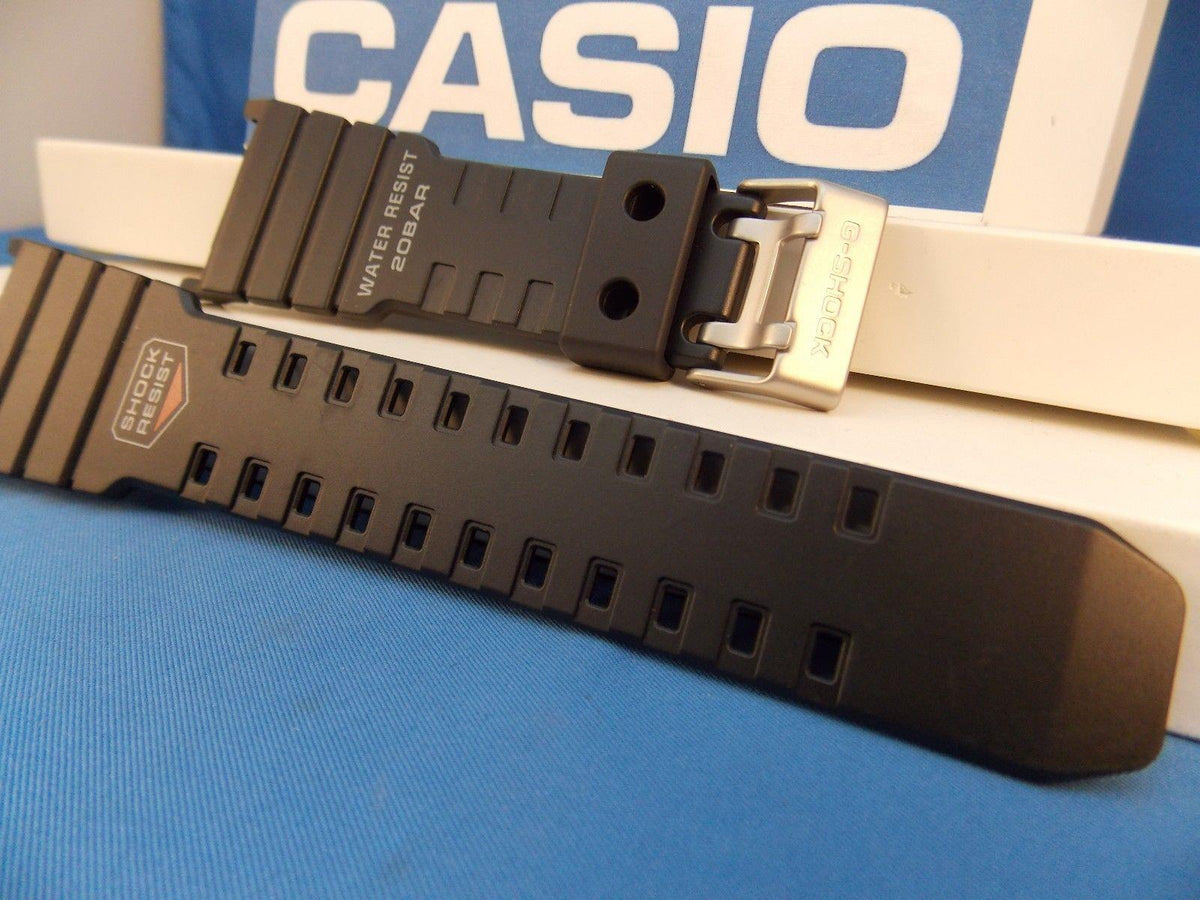 Casio Watchband G-5500 black Resin. G-Shock 20 Bar Water Resist Strap –  WristWatcher