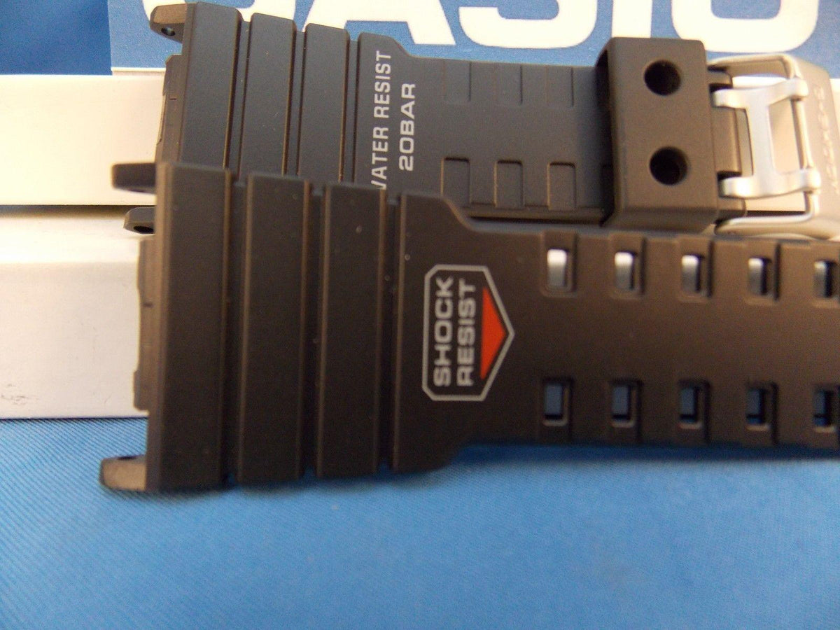 Casio Watchband G-5500 black Resin. G-Shock 20 Bar Water Resist Strap