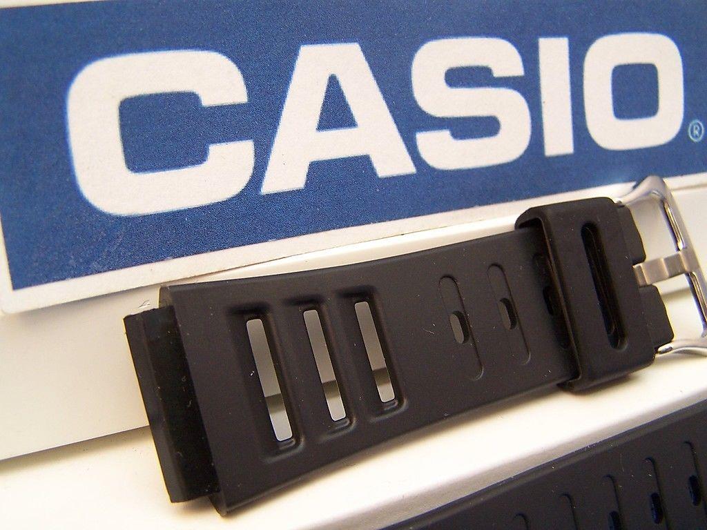 Casio Watchband DW-220, DW-250. Black Resin Watchband. Depth Guage Watch Strap