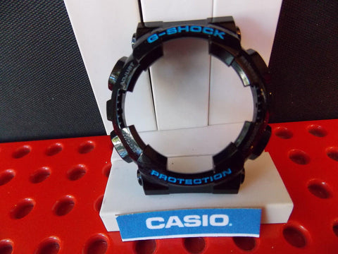 Casio Watch Parts GA-110 HC-1 Shiny black Bezel blue Letter G-Shock Protection