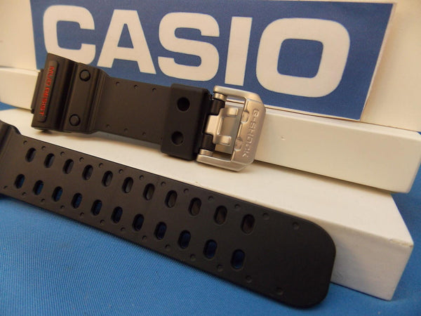 Casio watchband GXW-56, GX-56 Black G-Shock  Red Letters Mud Shock Resist
