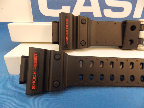 Casio watchband GXW-56, GX-56 Black G-Shock  Red Letters Mud Shock Resist