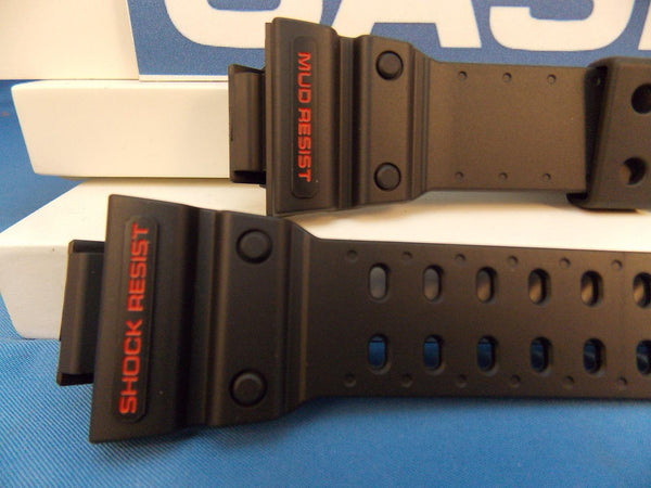 Casio watchband GXW-56, GX-56 Black G-Shock  Red Letters Mud Shock Resist