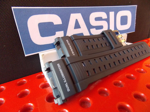 Casio Watchband G-9000 MX-8 Gray Mud Resist Dual Illuminator G-Shock Strap.