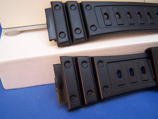 Casio watchband DW-5600 C-9 Original G-Shock Blk Resin  w/Gold Tone bkle