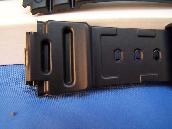Casio watchband DW-5600 C-9 Original G-Shock Blk Resin  w/Gold Tone bkle