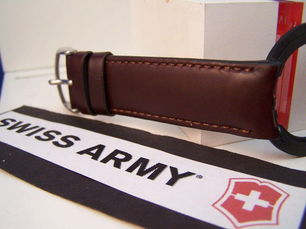 Swiss Army watchband Seaplane Chronograph Swiss Air Force. Brown Leather 21mm